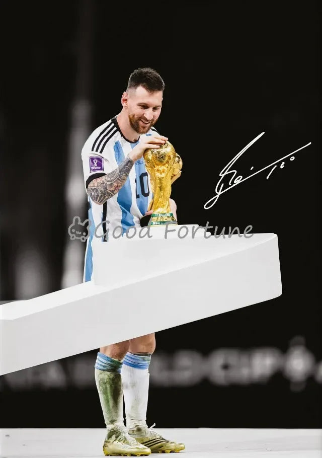Affiche Toile Étoiles du Football — Décoration Murale Salon & Chambre