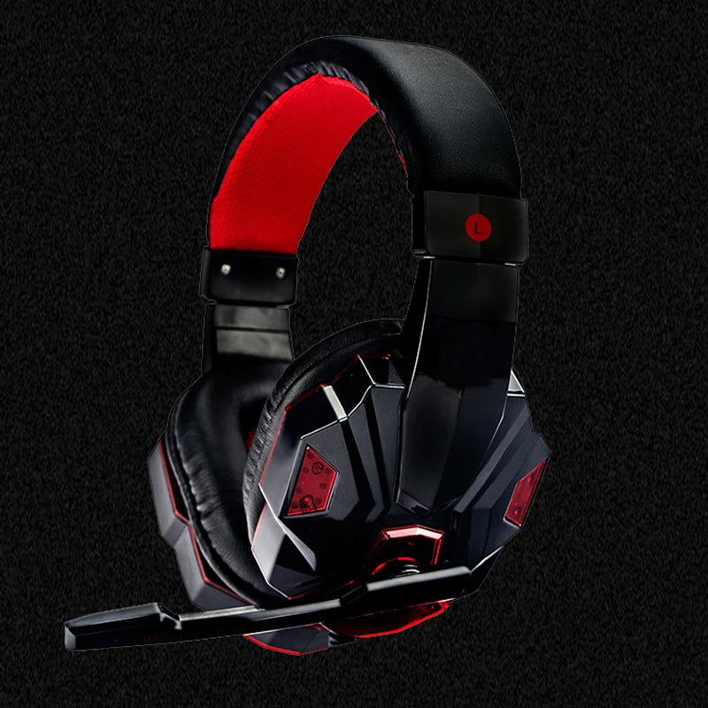 Auriculares de juego de graves con micrófono, audífonos supraaurales, sonido estéreo, jugador, sauna, teléfono, videojuego, cancelación de ruido, micrófono para PC