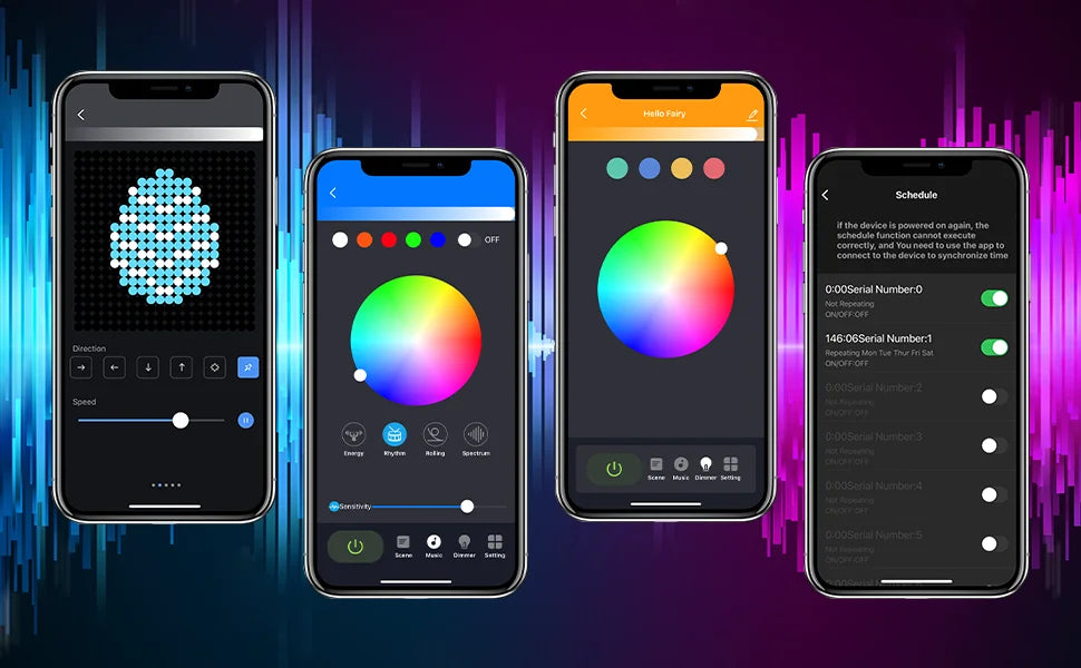 Cortina de luces LED inteligente, guirnalda de Año Nuevo, guirnalda de luces de hadas RGB, pantalla de cambio de música, para ventana, decoración navideña