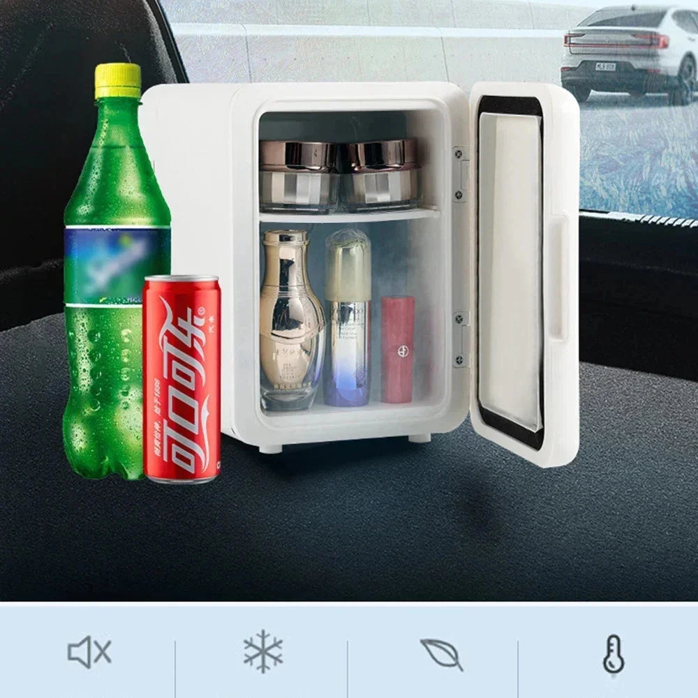 Mini Nevera de Temperatura Constante, 4l, 12V/220V, para Coches, Refrigerador, Calentador, Indispensable, Conservación de Productos para el Cuidado de la Piel para el Hogar y el Coche