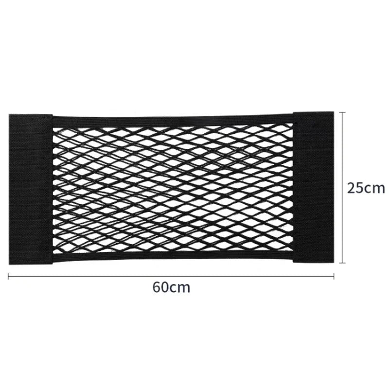 Car Trunk Storage Net, Magic Artificial Elastic Sticker, Universal, Rear Seat Bag
