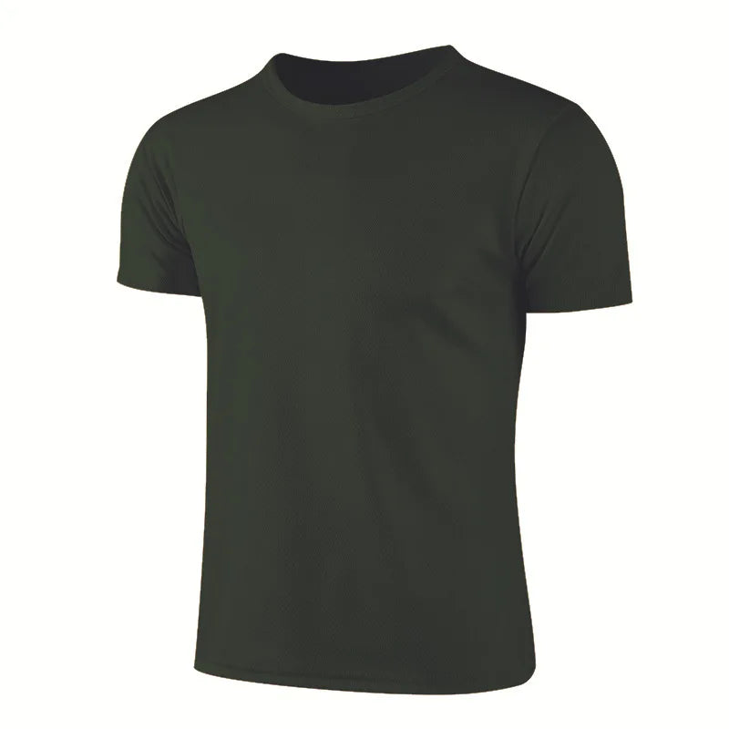 Camisetas de deporte de manga corta de secado rápido para hombre y mujer, camisetas de gimnasia, fitness, entrenamiento, correr, camisetas deportivas transpirables para adolescentes