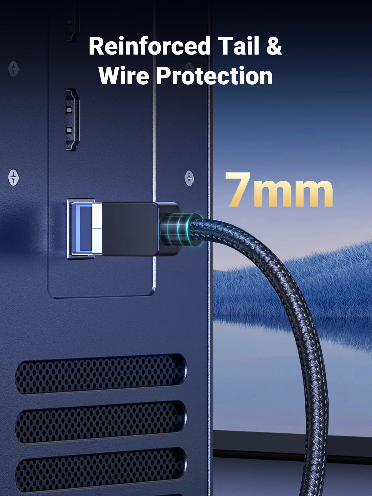 UGREEN CAT 8 cable Ethernet trenzado de alta velocidad 40Gbps 2000Mhz red LAN RJ45 blindado para router PC PS5 Módem Xbox