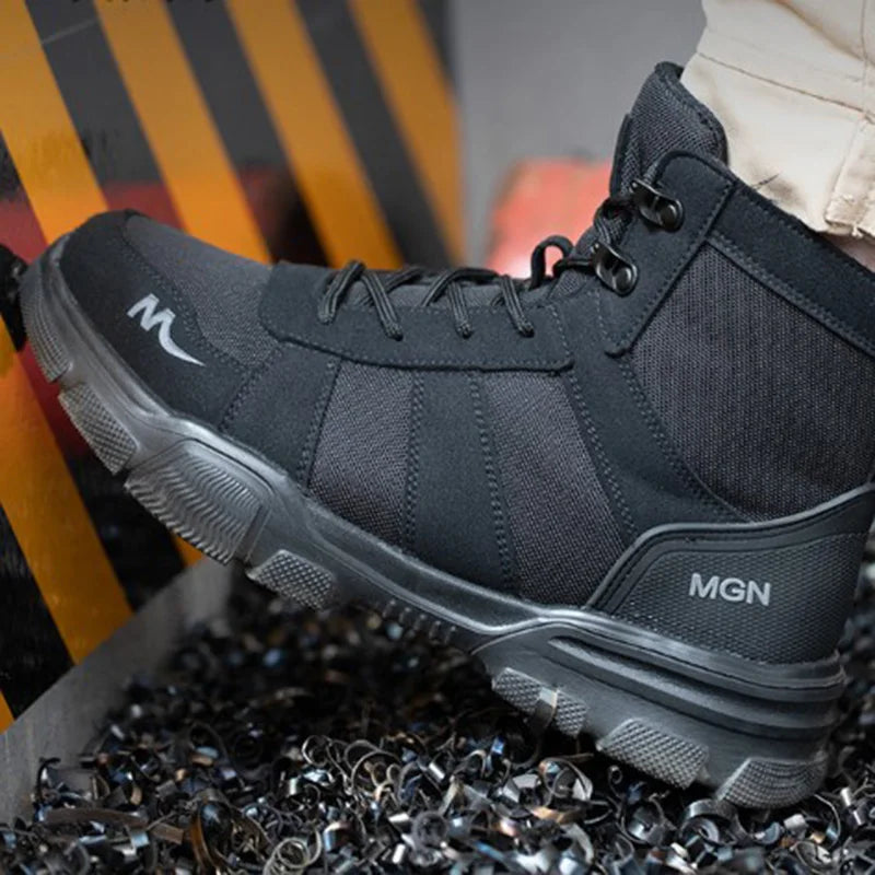 Work Boots Indestructible Safety Shoes Men Steel Toe Shoes Puncture Proof Sneakers Women Non-slip Work Shoes Tactical Boots For Men