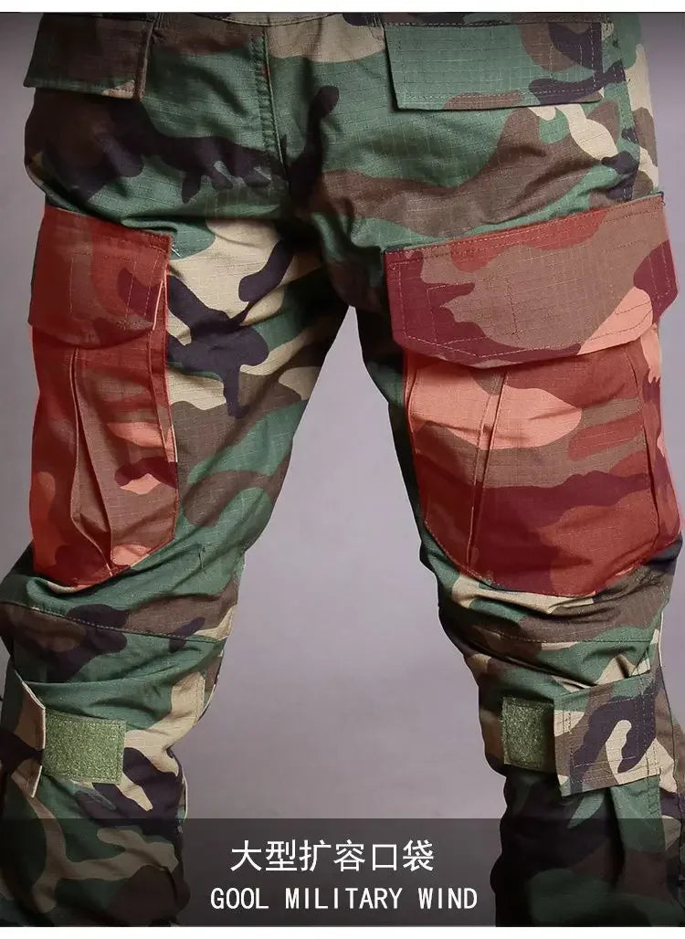 Tenues de sport tactiques d'extérieur, uniformes d'entraînement, ensembles de chasse camouflage, chemises et pantalons de randonnée pour hommes