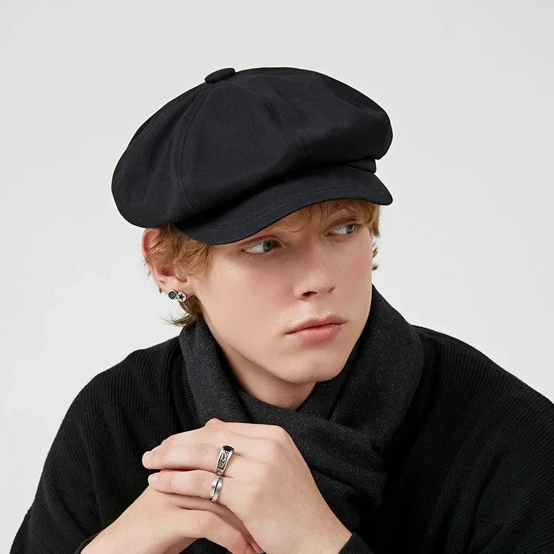 Men's Women's Beret Fashion Spring Summer Versatile Classic Painter Cap Elegant Retro Octagonal Hat Men Women Teen Sun Hat