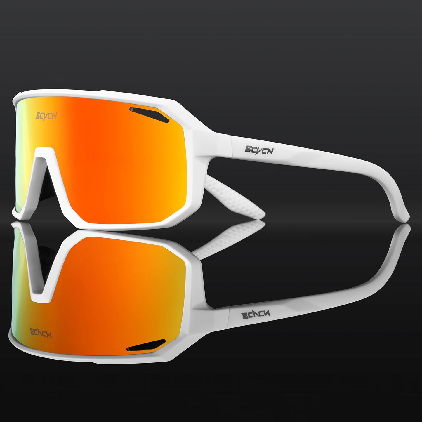 SCVCN Gafas de sol de ciclismo para hombre y mujer, MTB, bicicleta de carretera, gafas de conducción, deportes al aire libre, gafas de correr UV400, gafas de senderismo