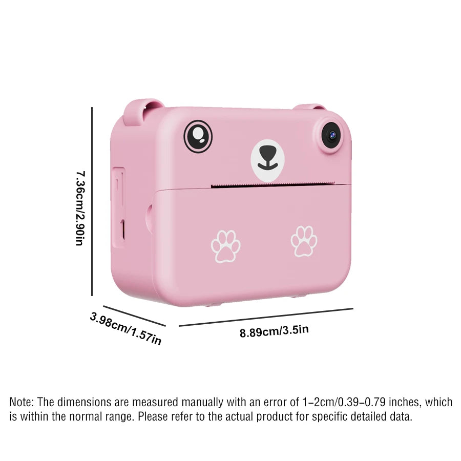 The multi-functional children's camera is a must-have Halloween gift. The camera can instantly print and is a small portable camera