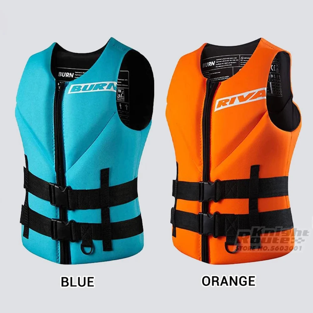 Chaleco salvavidas para adultos, surf, kayak, wakeboard, lanchas rápidas, bote de rescate, deportes acuáticos, natación, rafting, rescate