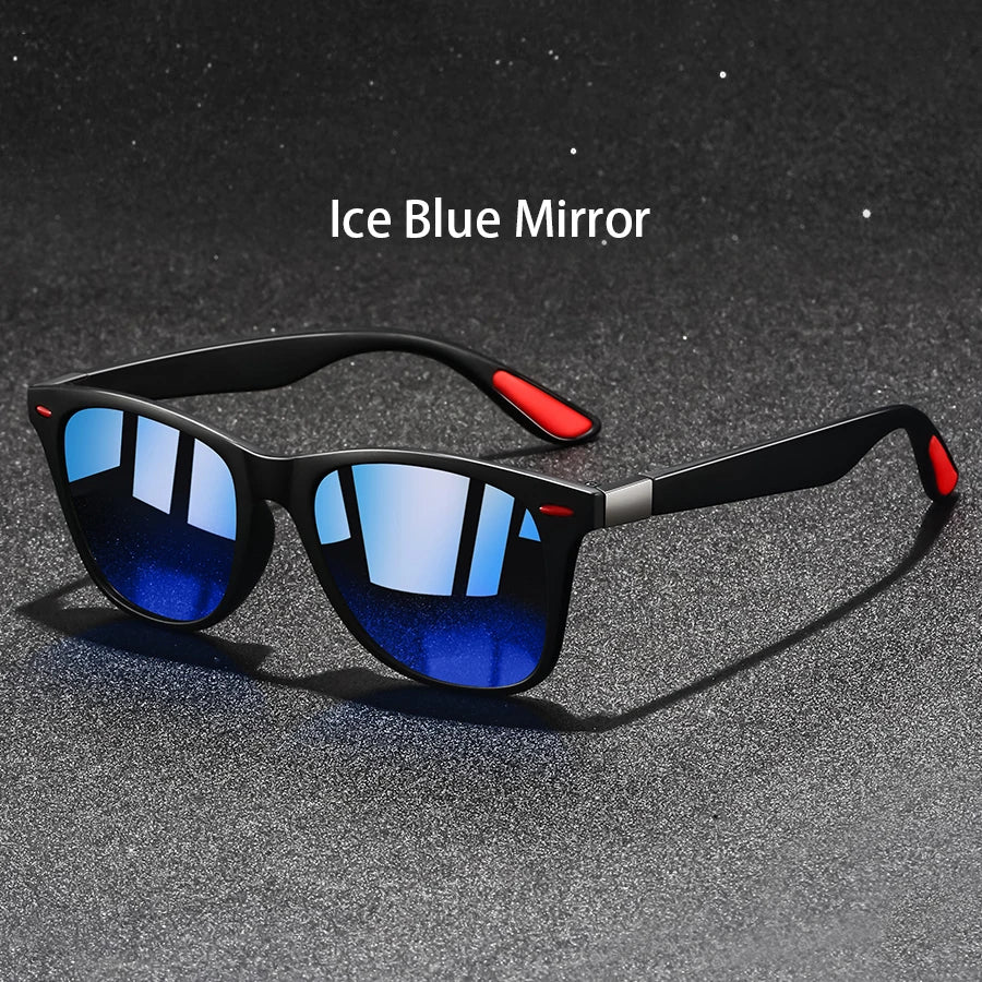 Lunettes de Soleil Rétro Monture Métal Carrée — Anti-Reflet UV400 Mode