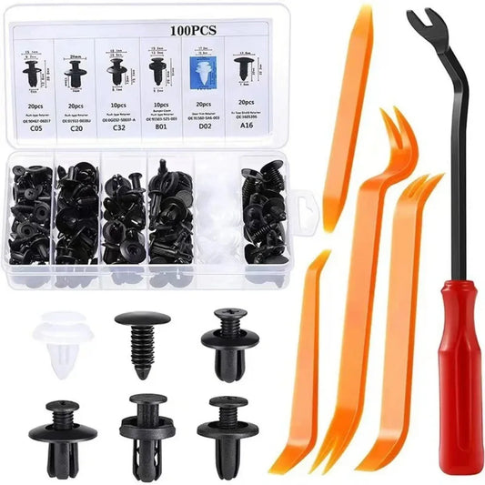 New Automatic Fastening Clips, Mixed Retainer Pin for Car Body, Rivet, Bumper Door Trim Panel Fastener Kit, Car Clips Retainer Tools