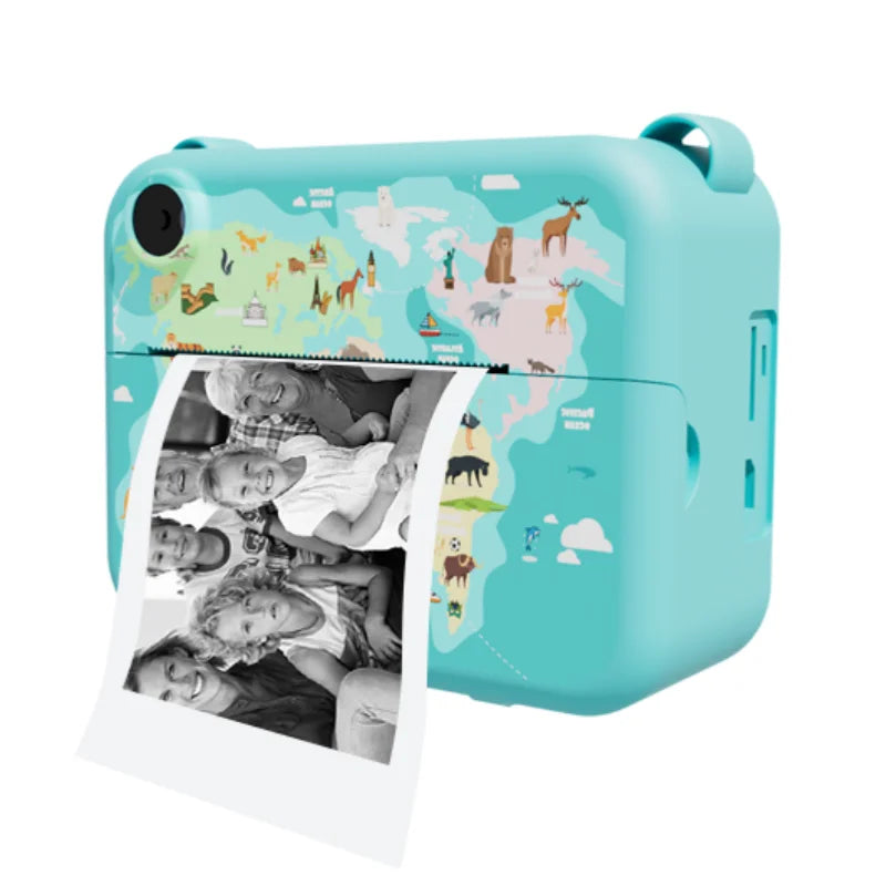 Mini Digital Camera for Kids, Instant Print, Photo, Video Recorder, Thermal Printer, Birthday Gift