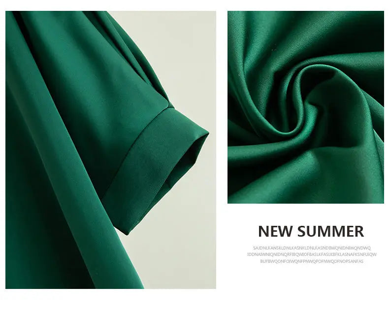 Nouveauté 2026 – T-shirt basique en satin de soie à manches courtes pour femme, col rond, coupe décontractée et légère, chemisier ample pour femme