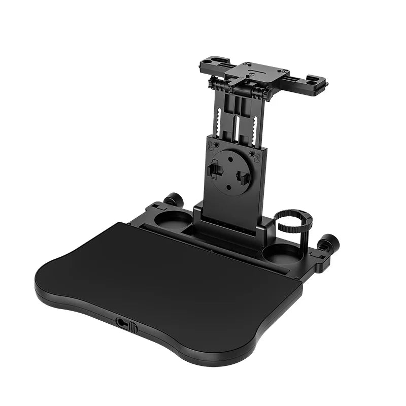 360 °   Table rotative pour plateau de voiture – Support de siège arrière en ABS, porte-ordinateur portable et porte-boissons pour les voyages sur route