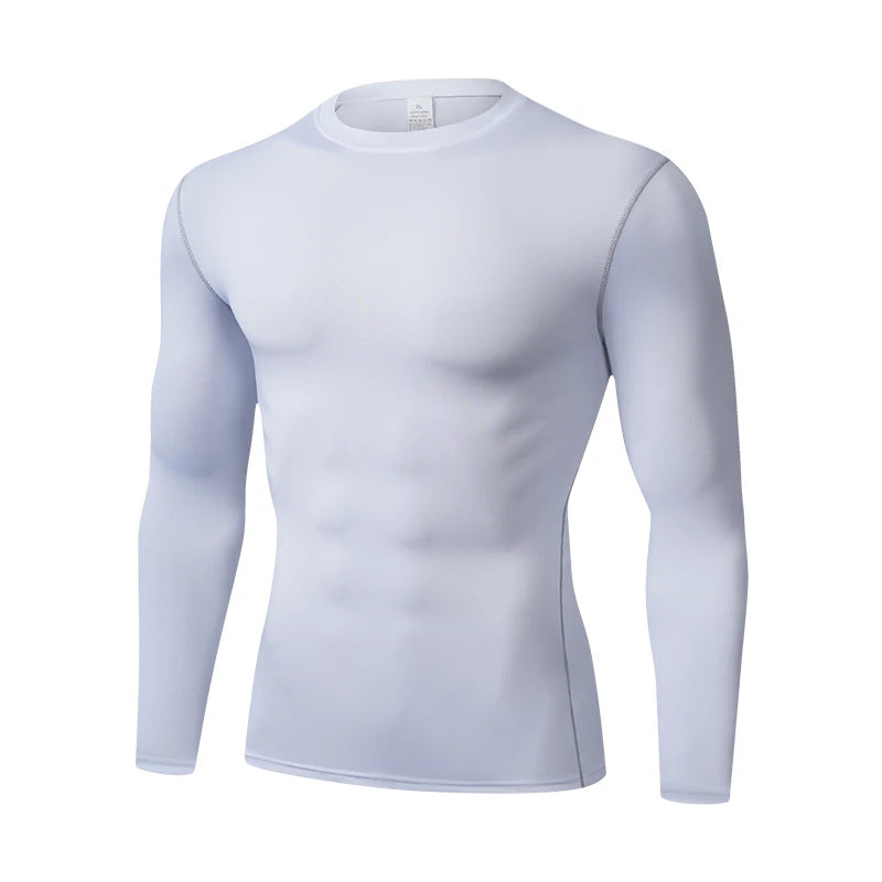 T-Shirt Sport Manches Longues Homme — Haute Élasticité Séchage Rapide 2024