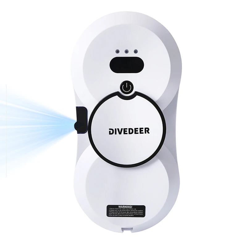 DIVEDEER Smart Home Cleaning Robot with Automatic Water Spray Function, Anti-Fall Magnetic Glass Cleaning Machine