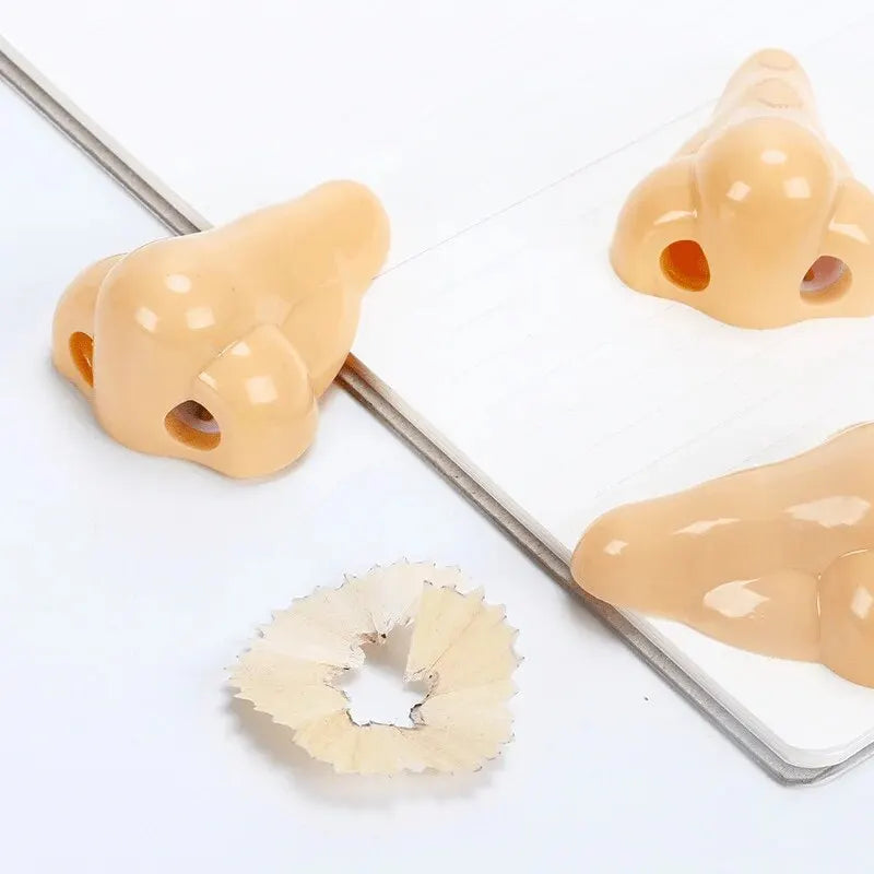 Taille-crayon créatif en forme de nez, 1/12 pièces, taille-crayon amusant, fournitures scolaires, prix pour enfants, cadeaux de fête