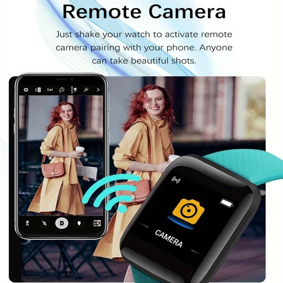 Smartwatch Fitness Message Anniversaire — Moniteur Bracelet Android iOS