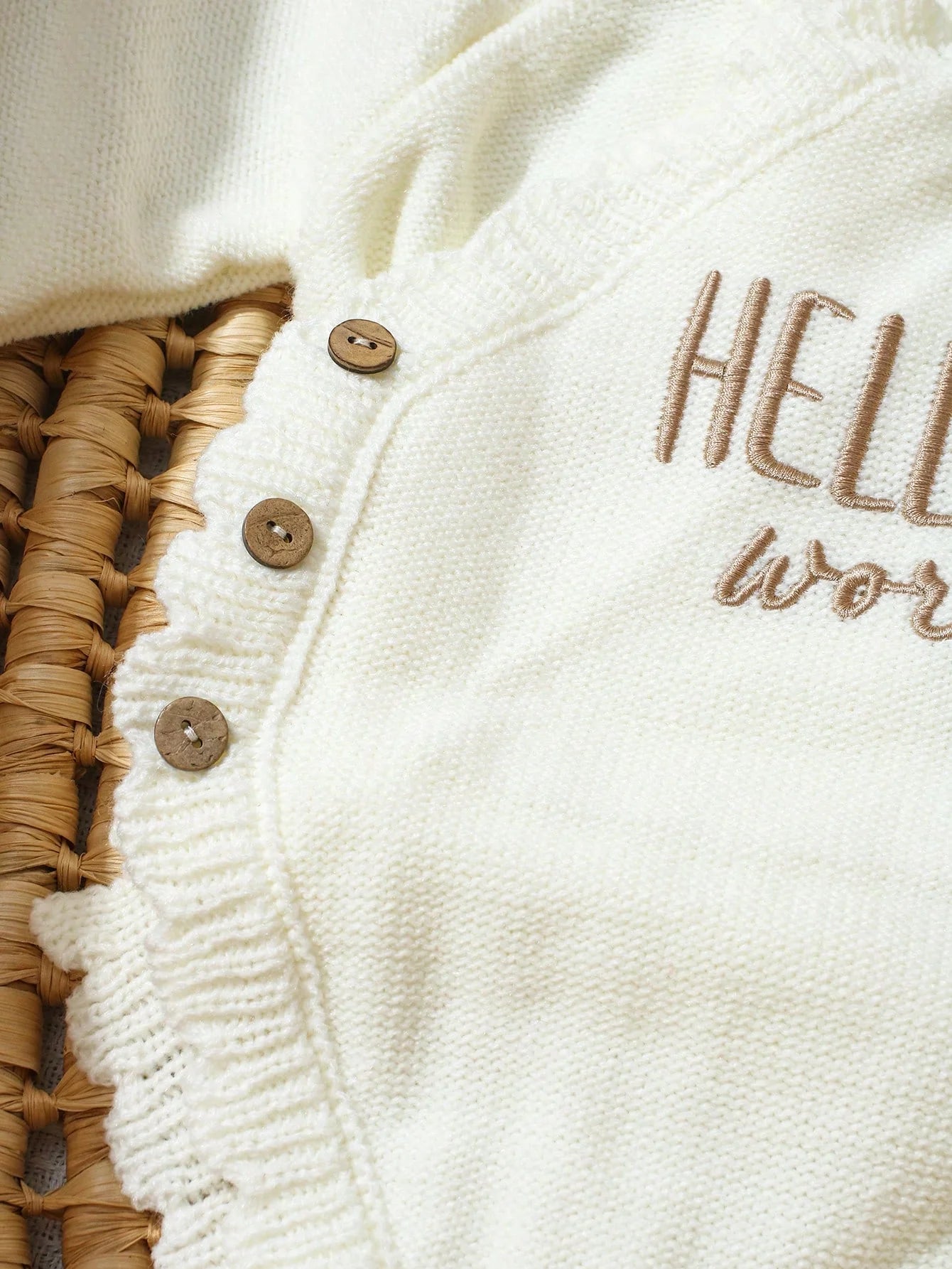 Ylsteed Hello World mameluco de punto para recién nacido con gorro de pompón a juego, ropa de bebé para sesión de fotos, niño o niña, fotografía HD