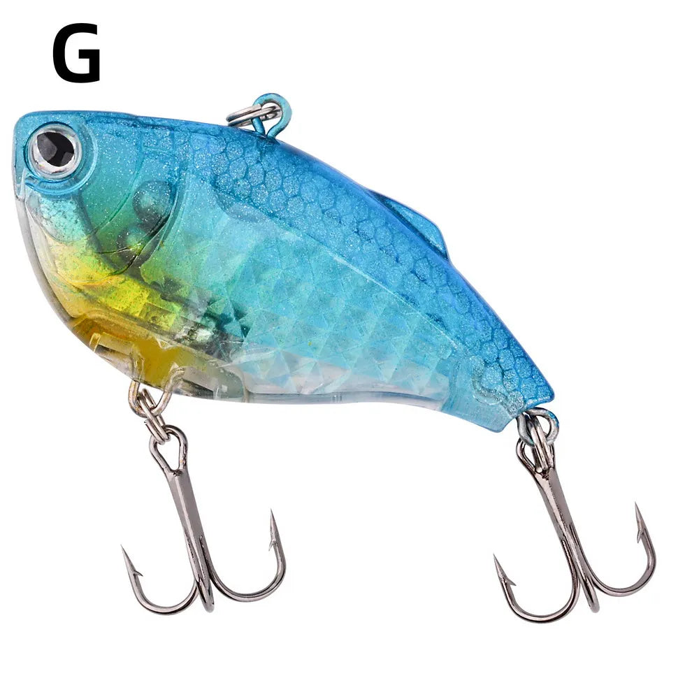 Aorace 1 PC VIB leurres de pêche 15g 6 cm appât dur artificiel coulant manivelle Wobber matériel de pêche avec hameçons triples