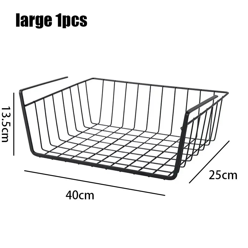 Cesto organizador multiusos con fondo de hierro, cesto de almacenamiento para cocina y baño, estante de almacenamiento