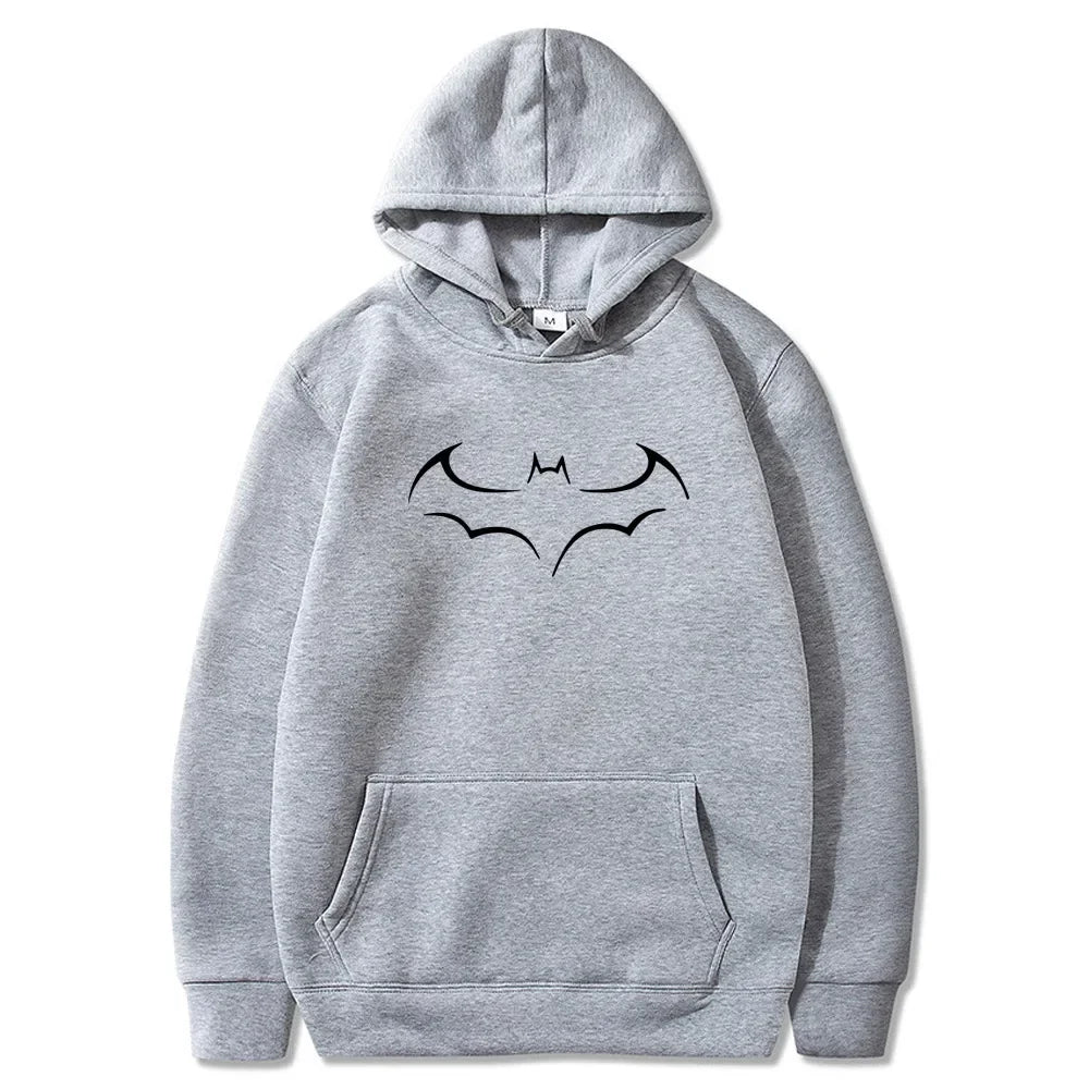 Sweat À Capuche Chauve-Souris Streetwear Homme — Ample Décontracté Printemps Automne