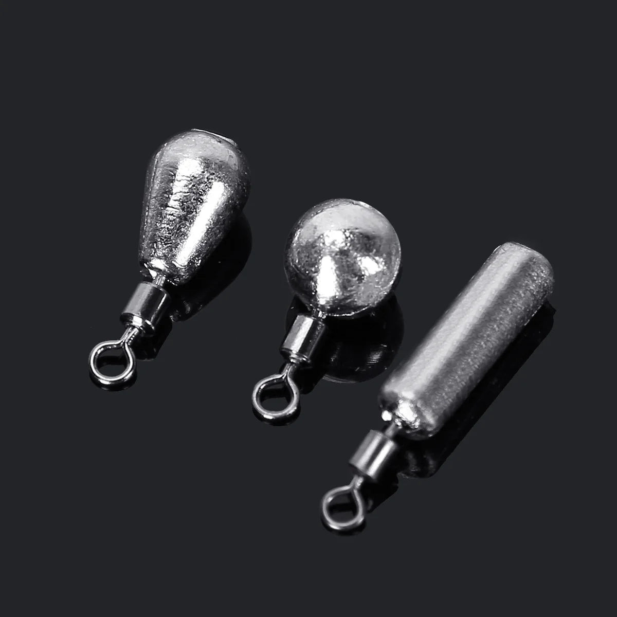 10 pièces par lot, plombs de pêche en 3.5g, 5g, 7g, 10g, 14g et 20g, poids en forme de goutte d'eau, accessoires de matériel de pêche