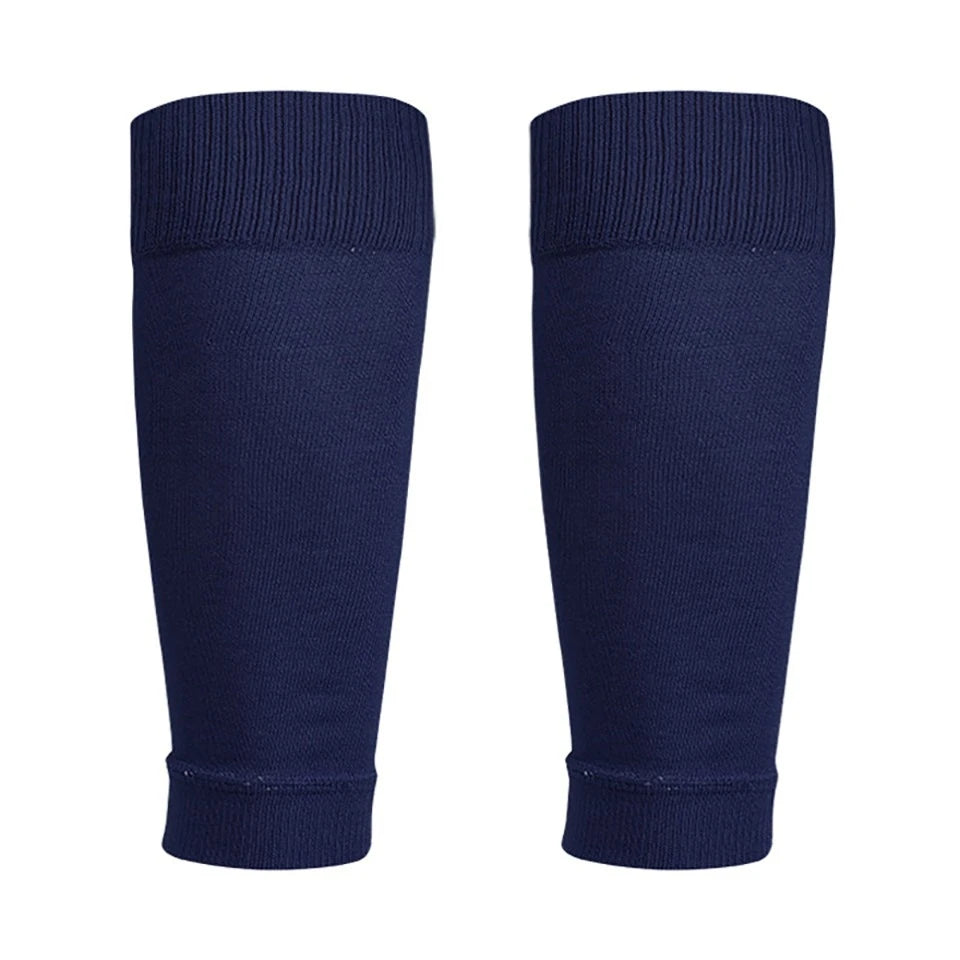 Loogdeel 1 Pair Football Socks Leg Brace Sleeves Breathable Sports Socks Shin Guard for Kids and Adults Calf Protection Leg Cover