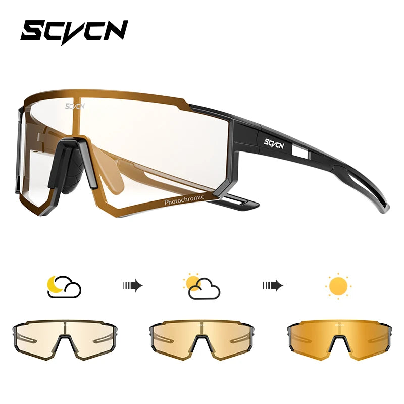 SCVCN nuevas gafas de sol para ciclismo al aire libre, gafas de bicicleta MTB para hombres, deportes, escalada, pesca, ciclismo UV400 para mujeres