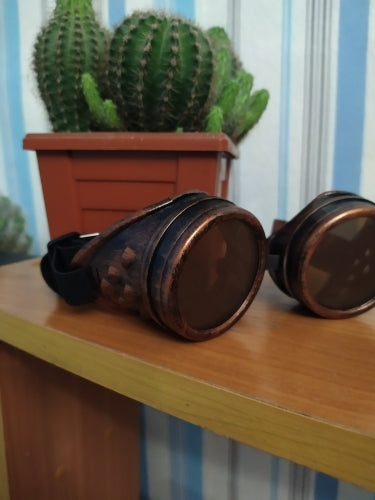 Lunettes de soleil mode Steampunk rondes surdimensionnées — soudage, Punk, Cosplay, couleurs lentille