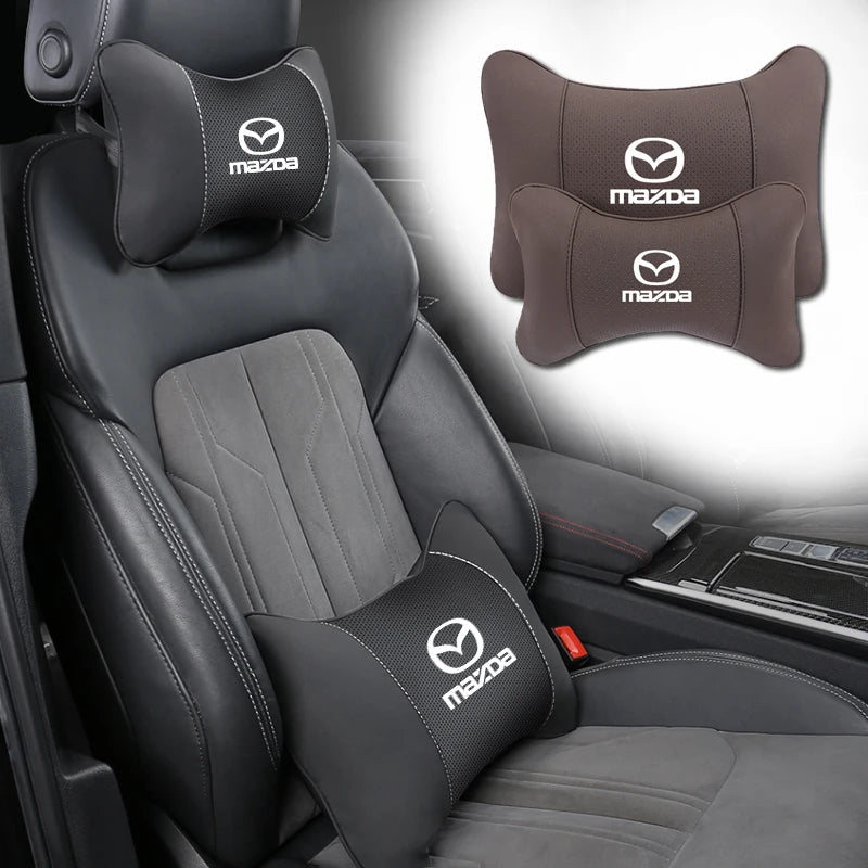 Almohada cervical para asiento de coche, accesorios para reposacabezas de asiento de coche para Mazda 3 6 CX5 2 CX3 CX9 MX5 RX8 Axela Demio Atenza