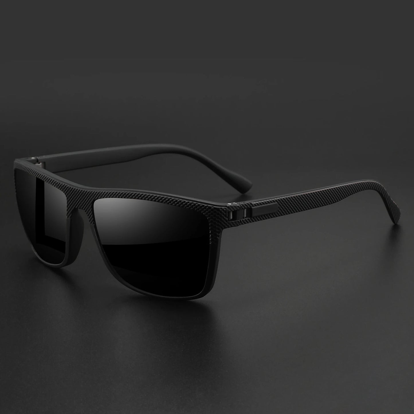 Lunettes de soleil sport extérieur polarisées — courbe, cadre résistant, bouclier, UV400