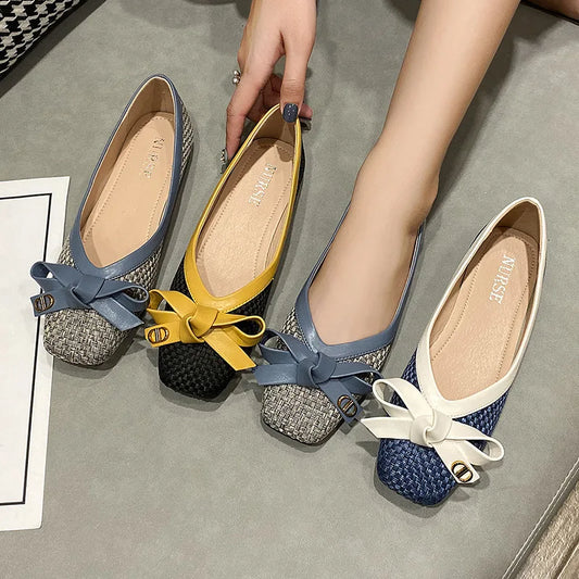Chaussures Femme 2025 Nœud Tissé — Nouvelles Tendances Élégantes
