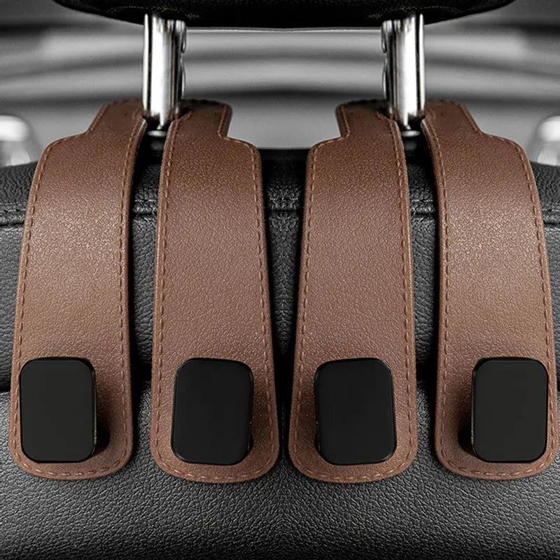 Ganchos para reposacabezas de coche, colgador para bolsos, organizador de respaldo de asiento, clips de sujeción automática, ganchos para coche St
