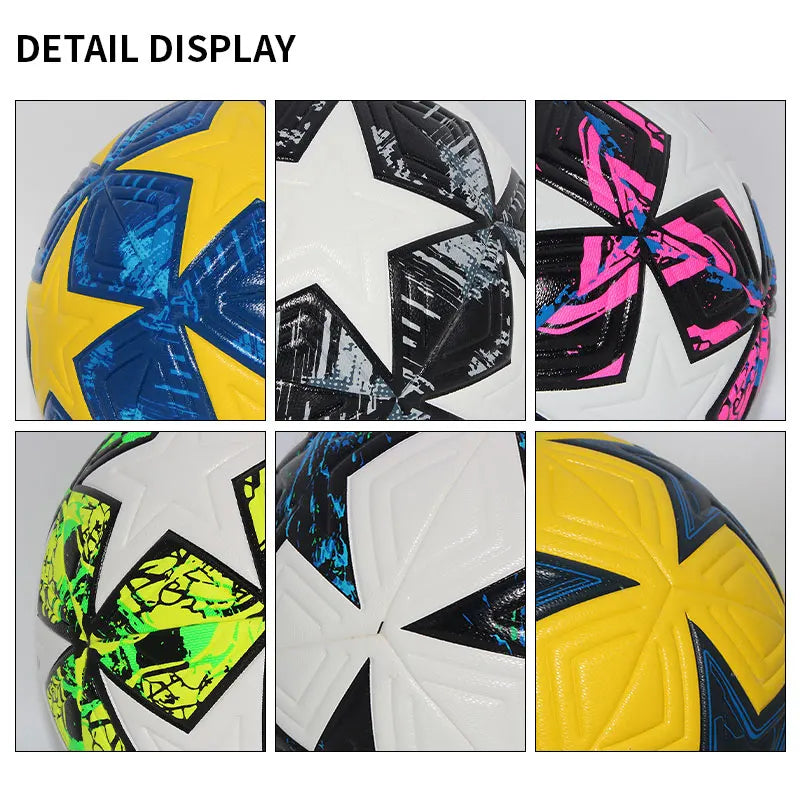 Ballon de Football PU Sans Couture Professionnel — Taille 4 ou 5, Match & Entraînement