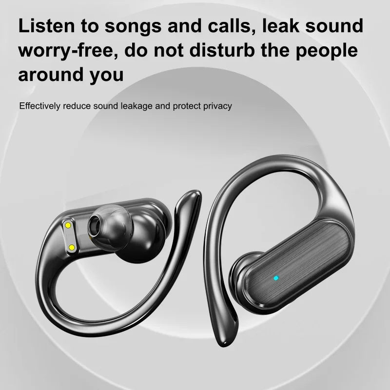 Para CB & JBL Bluetooth TWS Auriculares inalámbricos A520 Auriculares Ganchos para la oreja Auriculares deportivos con control táctil y micrófono