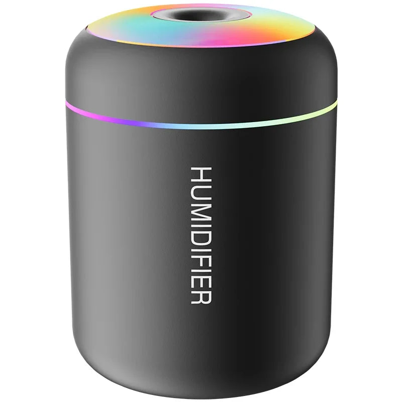 180ML USB Electric Mini Air Humidifier, Aroma Diffuser, Essential Oil Purifier, Aromatherapy Mist Maker with Lights for Car, Home, Bedroom