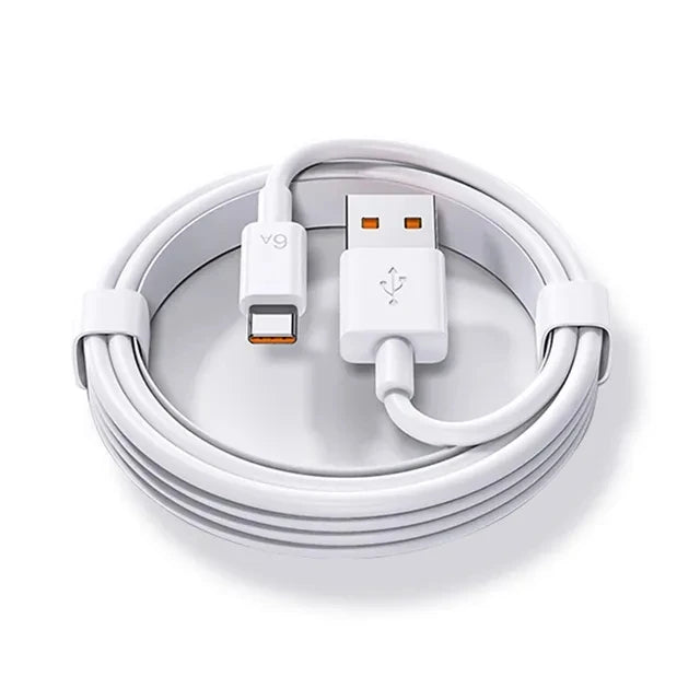 Chargeur USB rapide 67W — adaptateur secteur, câble Type-C 6A, compatible smartphones Android