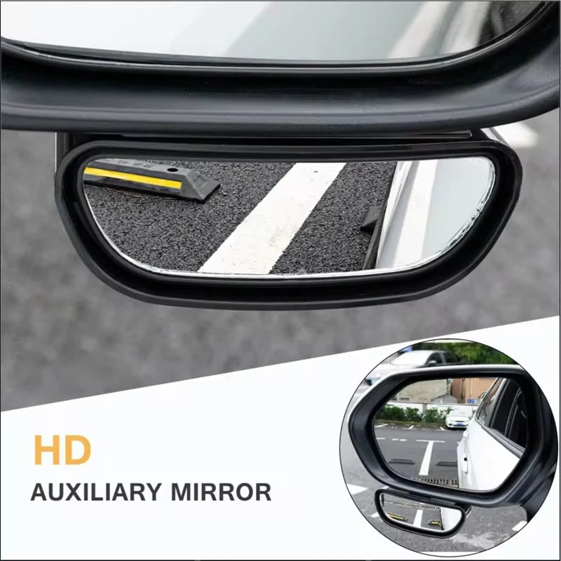 Miroir automatique réglable grand Angle rétroviseur latéral miroirs convexes d'angle mort pour rétroviseur auxiliaire de stationnement inversé de voiture