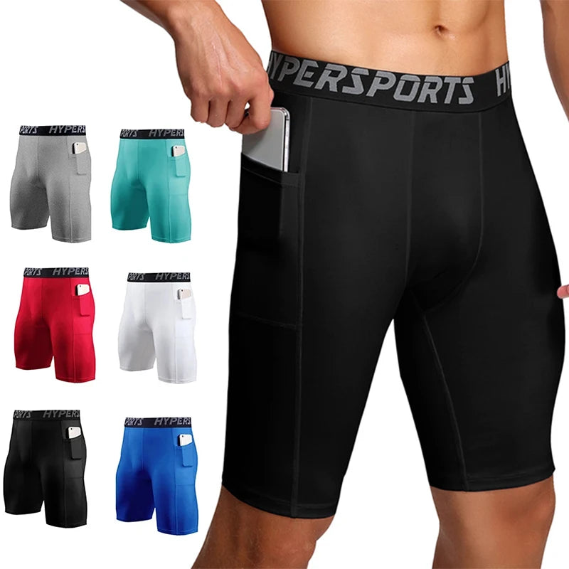 2025 Shorts de Compression hommes vêtements de Sport d'été collants d'entraînement Leggings de Fitness de gymnastique pantalons courts bas de Sport Shorts de course hommes