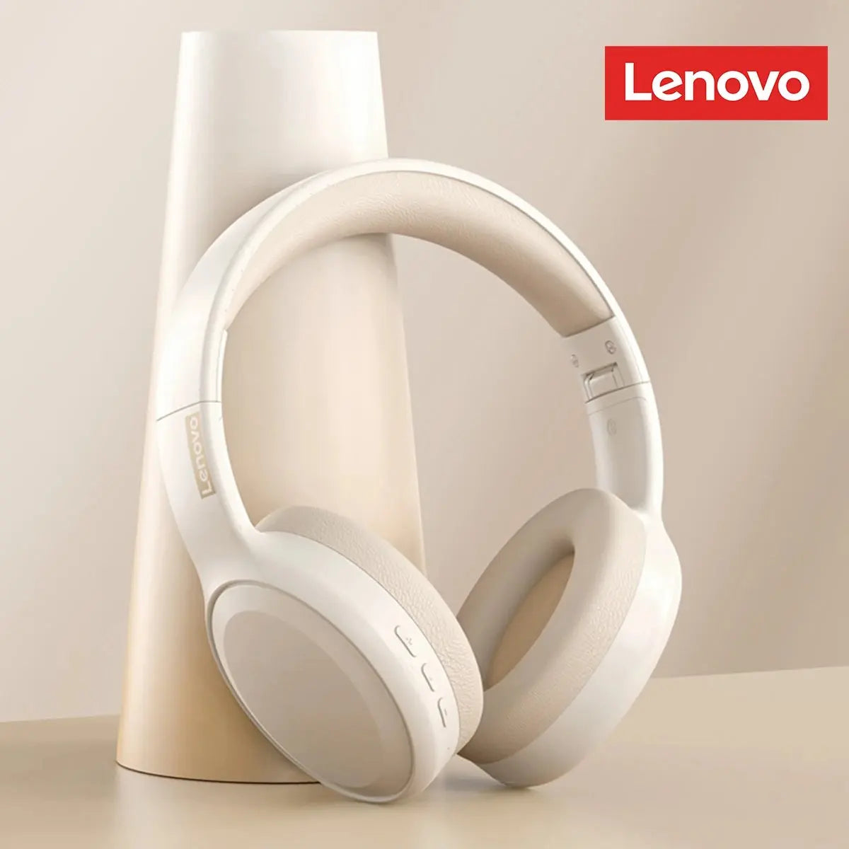 Auriculares Lenovo TH30 inalámbricos Bluetooth HiFi estéreo deportivos con micrófono, auriculares de música plegables, auriculares para juegos de baja latencia