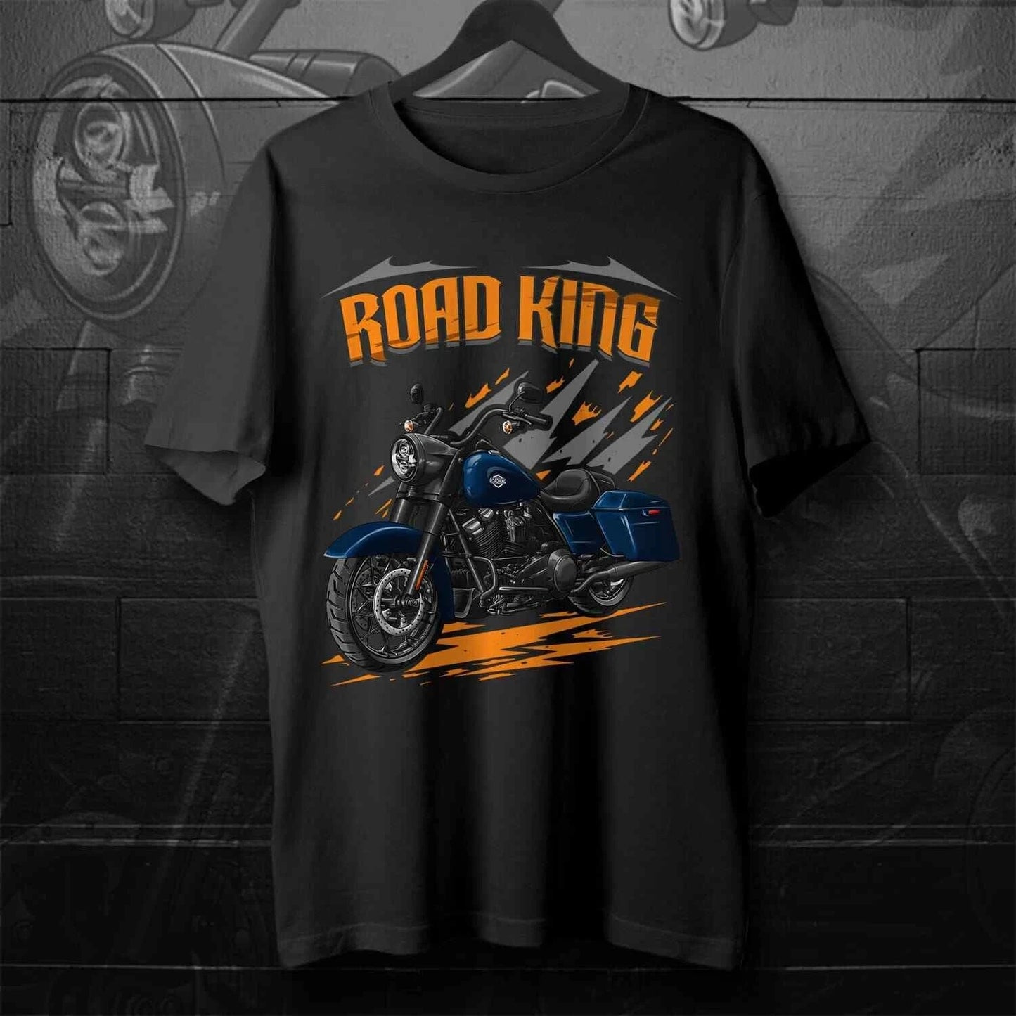 T-shirt moto — 100% coton, col rond, manches courtes, homme, streetwear