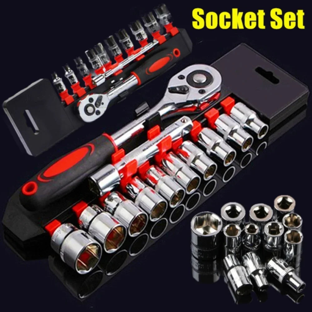 12 piezas juego de llaves de vaso, juego de herramientas de reparación de bicicletas de motocicleta, herramientas de reparación de automóviles, barcos, herramientas múltiples para bicicletas, kit de herramientas para bicicletas