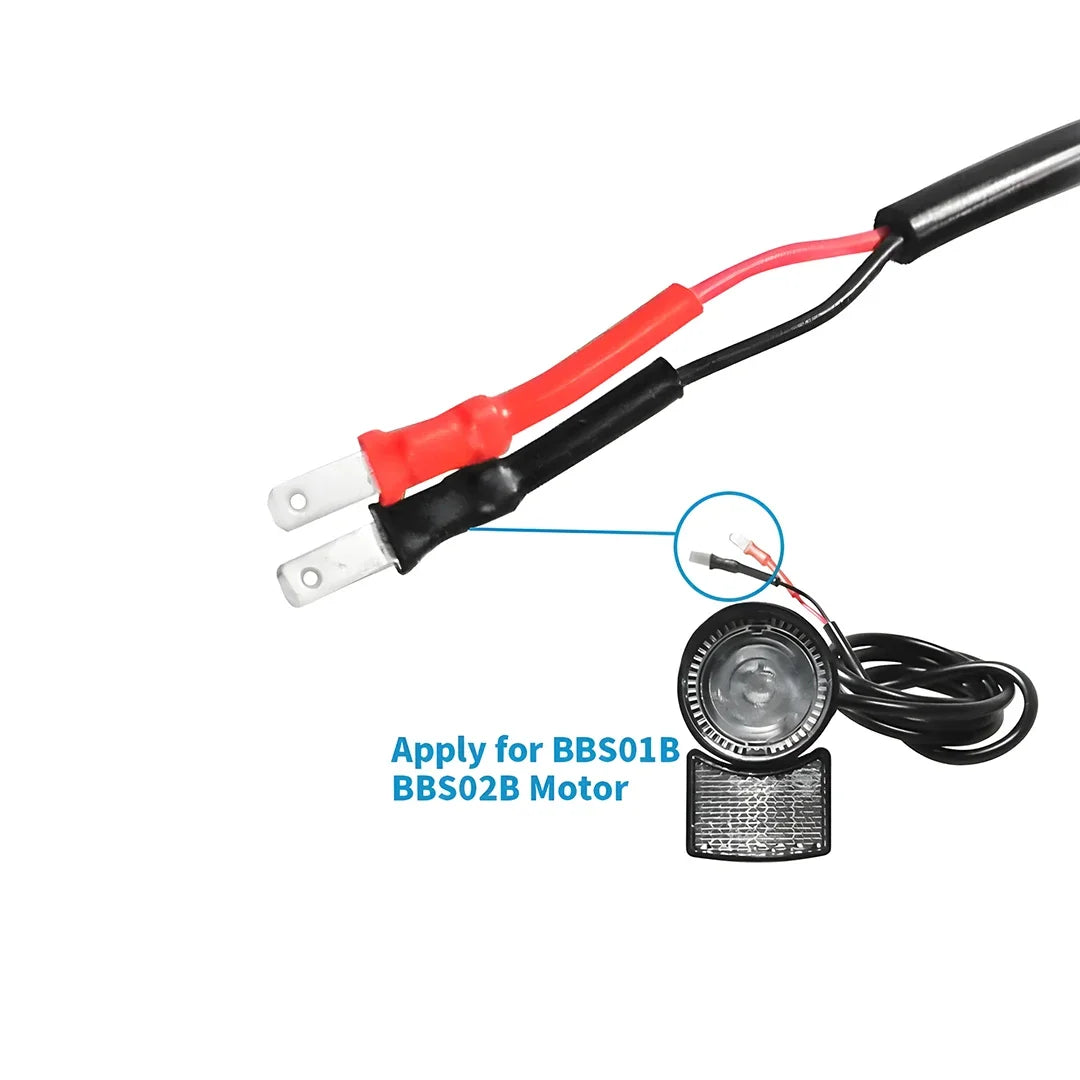 Faro LED de 6 V para scooter, para kit de conversión de motor de accionamiento central BBS01B BBS02B BBSHD, luz delantera impermeable para scooter