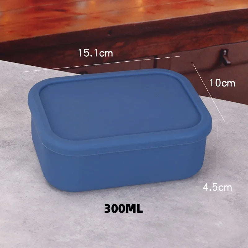 Conteneur à déjeuner en silicone boîte bento — anti-fuite, sans BPA, lavable au lave-vaisselle
