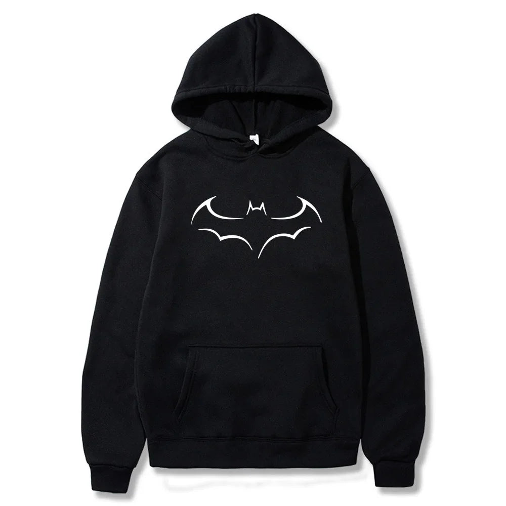 Sweat À Capuche Chauve-Souris Streetwear Homme — Ample Décontracté Printemps Automne