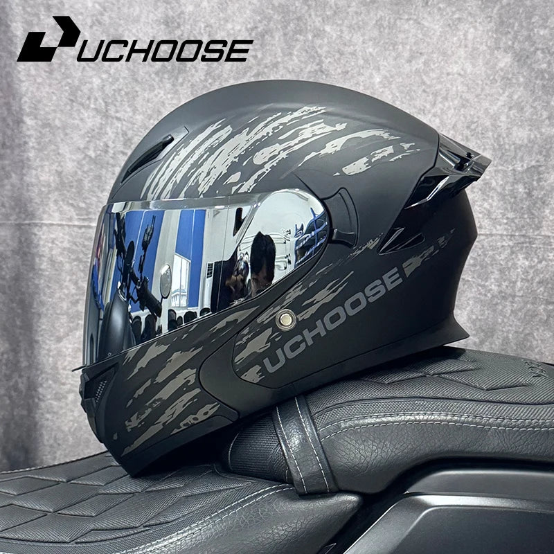 Casque de moto DOT de haute qualité quatre saisons course de Motocross modulaire rabattable hommes femmes casque tout-terrain casque gratuit