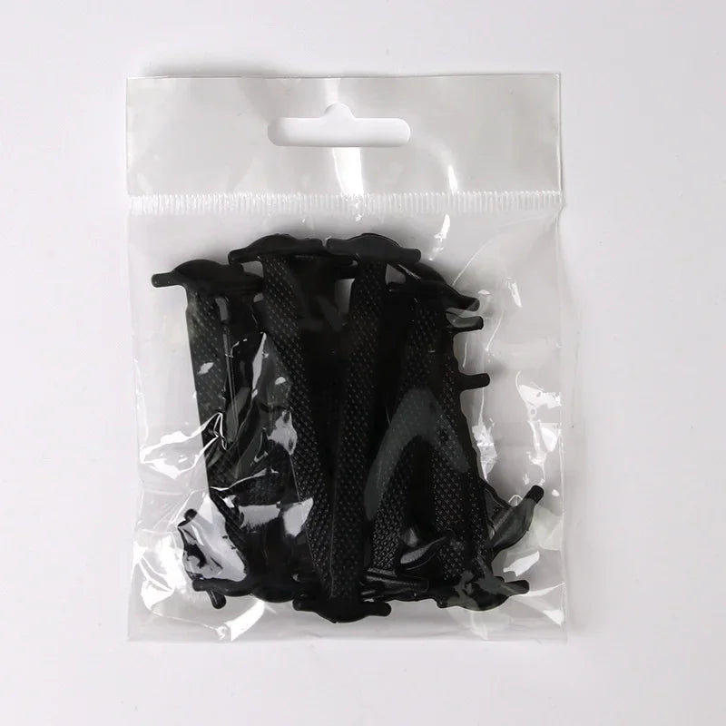 16pcs Lazy Lace Silicone Quick Elastic Lace Women Men No Tie Kids Adults Sneakers Lacing Lace Buckle Shoes Accessories