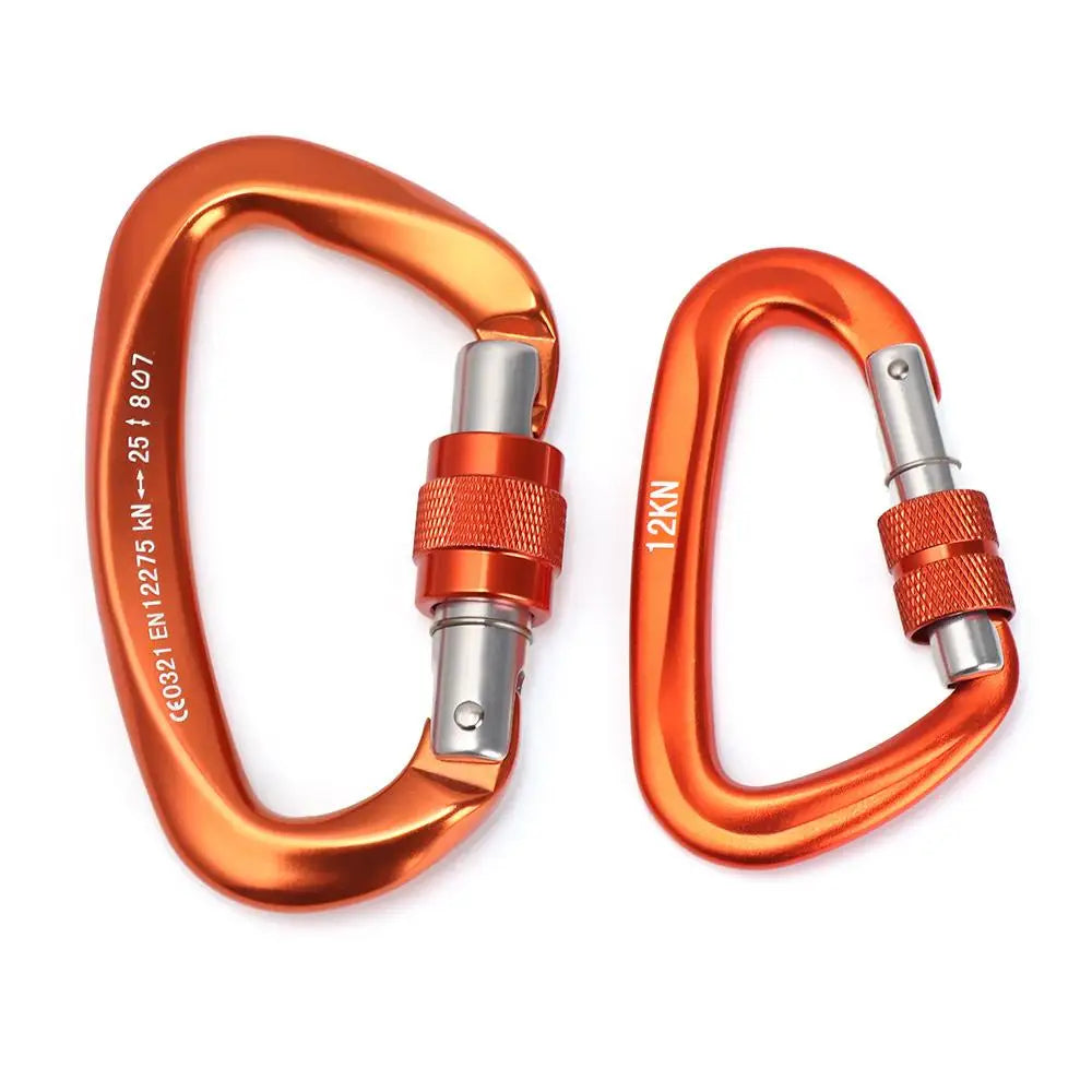 Accessoires de verrouillage principal de sécurité en aluminium de qualité, équipement de protection d'alpinisme, mousqueton professionnel, crochets pour clés d'escalade