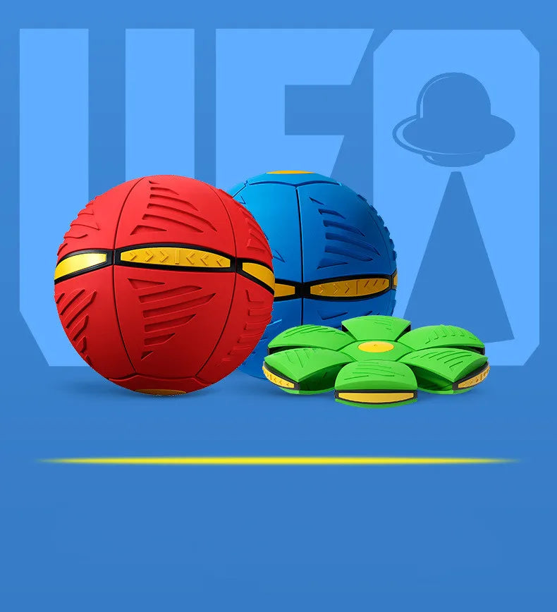 Blue Flying Saucer, Foot Pressure Decompression Air Ball, Parent-Child Outdoor Toy, Fun Magic Deformation